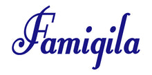Load image into Gallery viewer, FAMIGILA ITALIAN WORD WALL DECAL IN ROYAL BLUE
