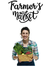 Load image into Gallery viewer, Farmer's market wall decal for your kitchen