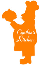 Load image into Gallery viewer, CHEF WALL DECAL ORANGE
