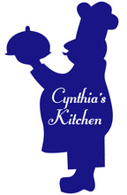 Load image into Gallery viewer, CHEF WALL DECAL ROYAL BLUE
