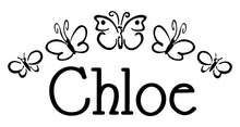 Load image into Gallery viewer, BUTTERFLY CUSTOM NAME WALL STICKER