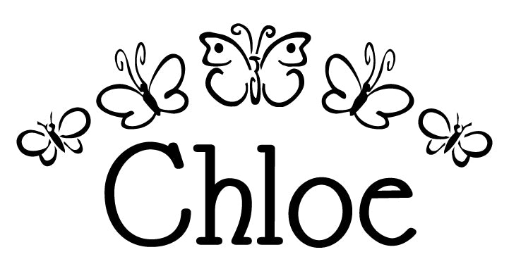 Butterfly Custom Name Wall Decal | Nursery Wall Decor | Whimsi Decals ...