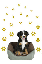 Load image into Gallery viewer, GOLD PAW PRINT STICKERS