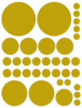 Load image into Gallery viewer, GOLD POLKA DOT WALL DECALS