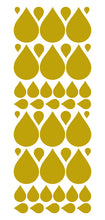 Load image into Gallery viewer, GOLD RAINDROP WALL STICKERS