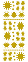 Load image into Gallery viewer, SATIN GOLD STARBURST WALL STICKERS