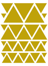 Load image into Gallery viewer, GOLD TRIANGLE WALL DECALS