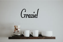 Load image into Gallery viewer, GRAZIE ITALIAN WORD WALL DECAL