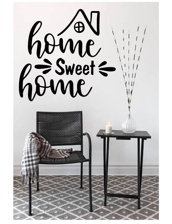 Home Sweet Home Wall Decal | Family & Home Wall Decor | WhimsiDecals
