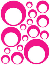 Load image into Gallery viewer, HOT PINK BUBBLE WALL DECALS