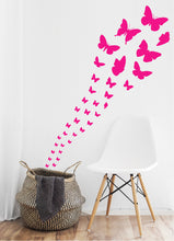 Load image into Gallery viewer, HOT PINK BUTTERFLY WALL STICKERS