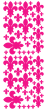 Load image into Gallery viewer, HOT PINK FLEUR DE LIS WALL STICKERS