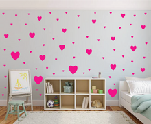 Load image into Gallery viewer, HOT PINK HEART STICKERS