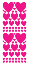 Load image into Gallery viewer, HOT PINK HEART WALL STICKERS
