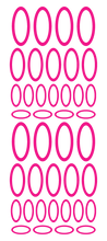 Load image into Gallery viewer, HOT PINK OVAL WALL STICKERS