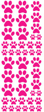 Load image into Gallery viewer, HOT PINK PAW PRINT DECALS