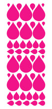 Load image into Gallery viewer, HOT PINK RAINDROP WALL STICKERS