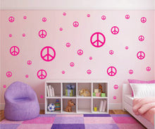 Load image into Gallery viewer, HOT PINK PEACE SIGN STICKER