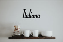 Load image into Gallery viewer, ITALIANA WORD WALL DECAL