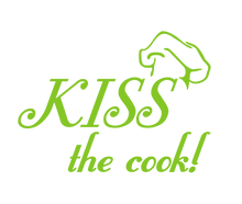 Load image into Gallery viewer, KISS THE COOK WALL DECAL IN LIME GREEN