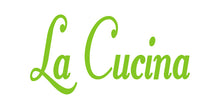 Load image into Gallery viewer, LA CUCINA ITALIAN WORD WALL DECAL IN LIME GREEN