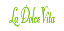 Load image into Gallery viewer, LA DOLCE VITA ITALIAN WORD WALL DECAL IN LIME GREEN