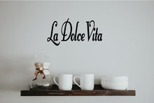 Load image into Gallery viewer, LA DOLCE VITA ITALIAN WORD WALL DECAL