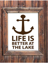 Load image into Gallery viewer, Life is better at the lake wall decal