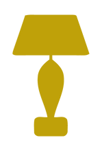 Load image into Gallery viewer, LAMP SILHOUETTE WALL DECAL IN GOLD