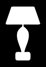 Load image into Gallery viewer, LAMP SILHOUETTE WALL DECAL IN WHITE