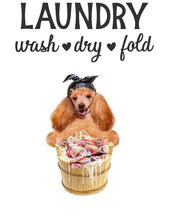 Load image into Gallery viewer, LAUNDRY WASH DRY FOLD WALL DECAL