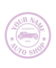 Load image into Gallery viewer, CUSTOM AUTO SHOP WALL DECAL IN LAVENDER