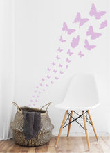 Load image into Gallery viewer, LAVENDER BUTTERFLY WALL STICKERS