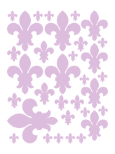 Load image into Gallery viewer, LAVENDER FLEUR DE LIS WALL DECALS