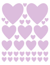 Load image into Gallery viewer, LAVENDER HEART WALL DECALS