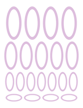 Load image into Gallery viewer, LAVENDER OVAL WALL DECALS