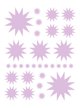 Load image into Gallery viewer, LAVENDER STARBURST WALL DECALS
