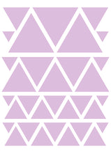 Load image into Gallery viewer, LAVENDER TRIANGLE WALL DECALS