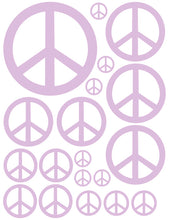 Load image into Gallery viewer, LAVENDER PEACE SIGN WALL DECAL