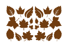 Load image into Gallery viewer, LEAVES LEAF WALL DECALS IN BROWN