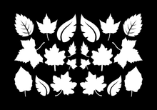 Load image into Gallery viewer, LEAVES LEAF WALL DECALS IN WHITE