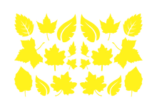 Load image into Gallery viewer, LEAVES LEAF WALL DECALS IN YELLOW