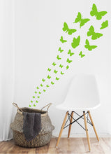 Load image into Gallery viewer, LIME GREEN BUTTERFLY WALL STICKERS