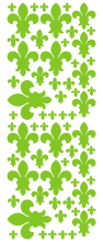 Load image into Gallery viewer, LIME GREEN FLEUR DE LIS WALL STICKERS