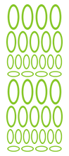 Load image into Gallery viewer, LIME GREEN OVAL WALL STICKERS