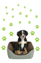 Load image into Gallery viewer, LIME GREEN PAW PRINT STICKERS