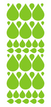 Load image into Gallery viewer, LIME GREEN RAINDROP WALL STICKERS
