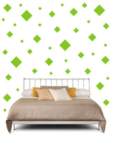 Load image into Gallery viewer, SQUARE WALL STICKERS IN LIME GREEN