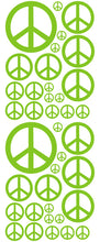 Load image into Gallery viewer, LIME GREEN PEACE SIGN DECAL