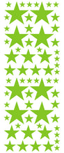 Load image into Gallery viewer, LIME GREEN STAR DECALS
